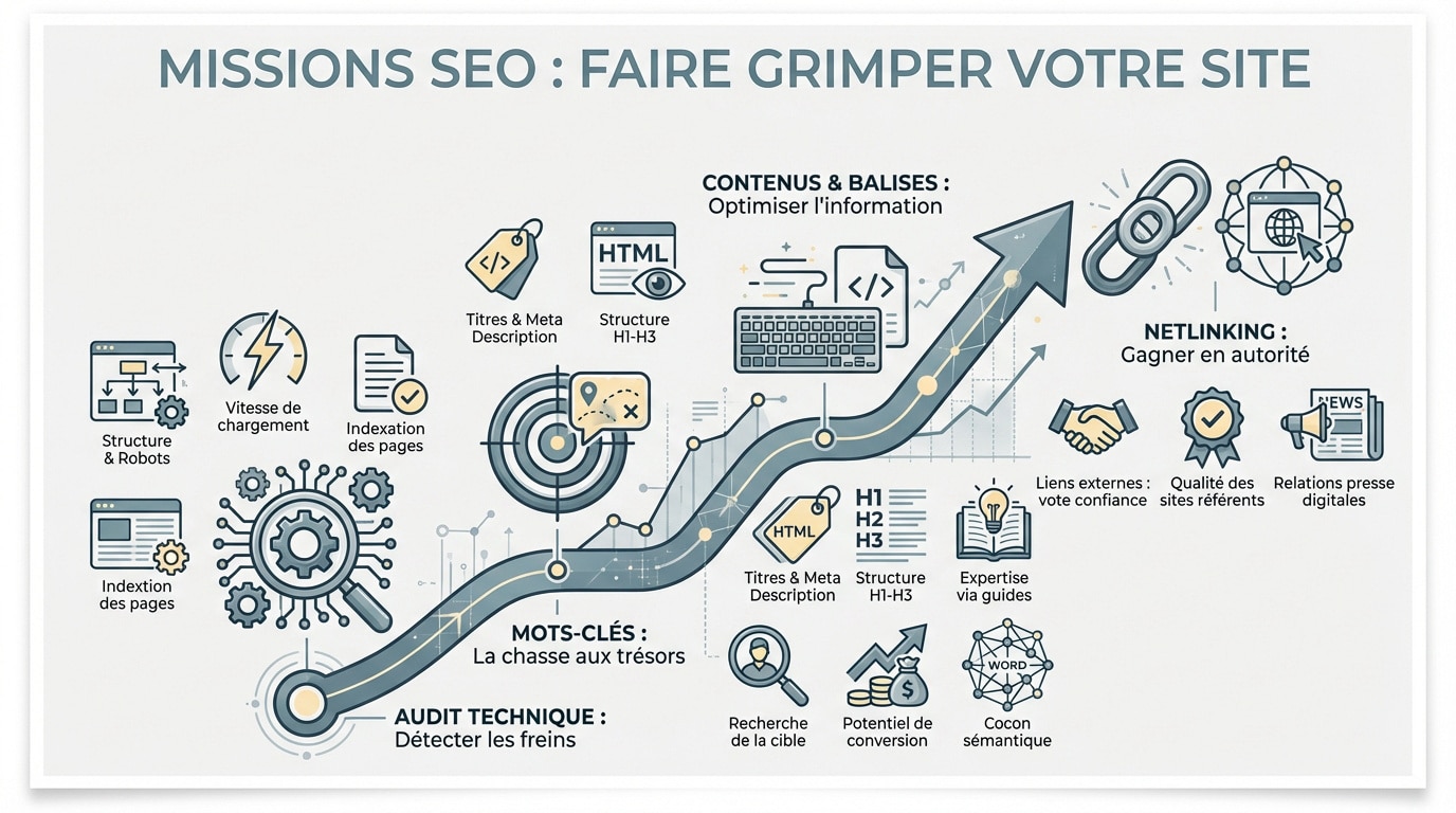 Missions d'un consultant SEO pour optimiser la visibilité d'un site web