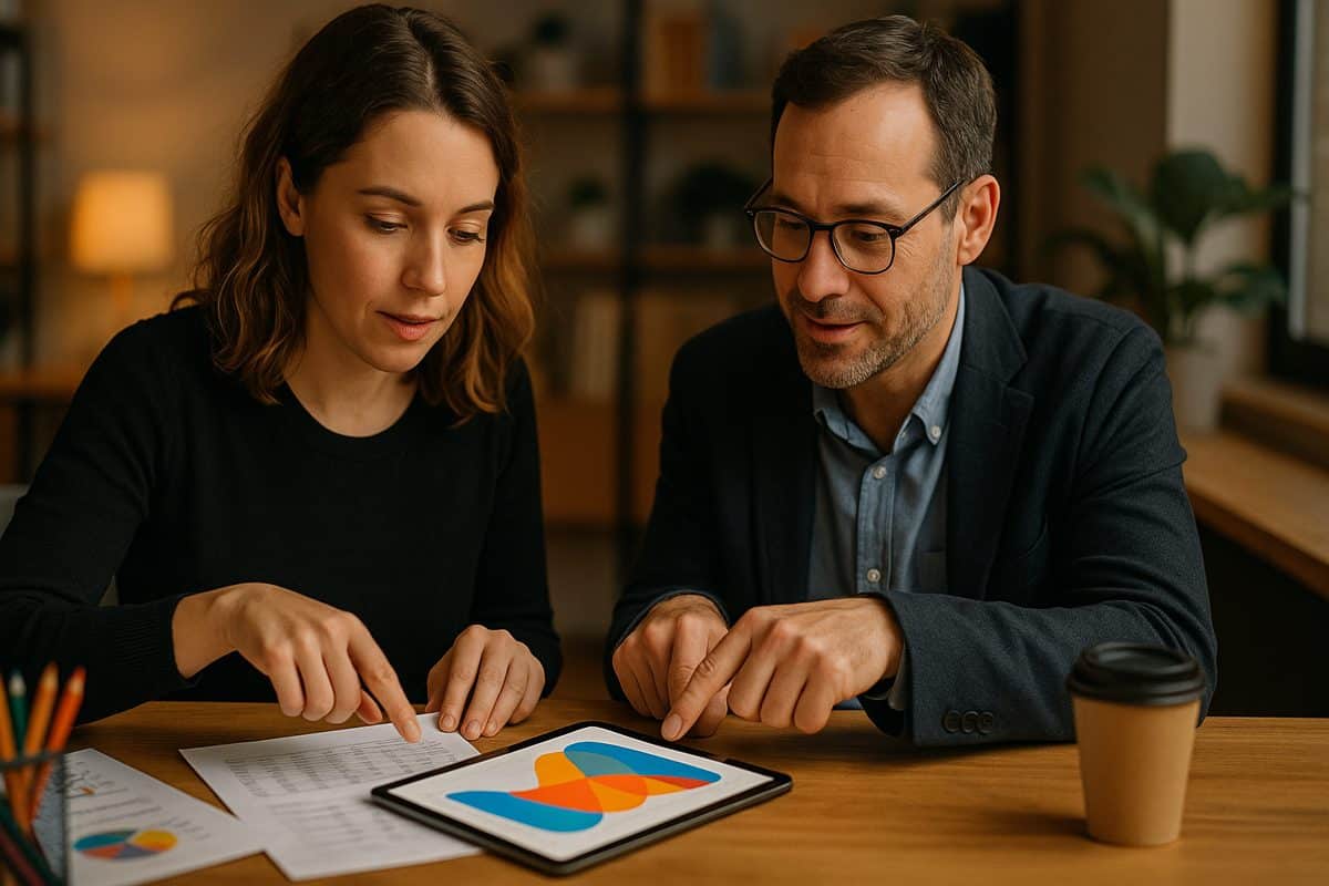 Contrôleur de gestion en réunion avec l’équipe de direction